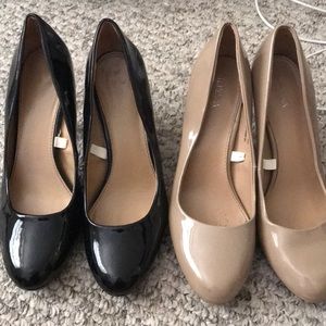 Black and Nude Patent Pumps Bundle